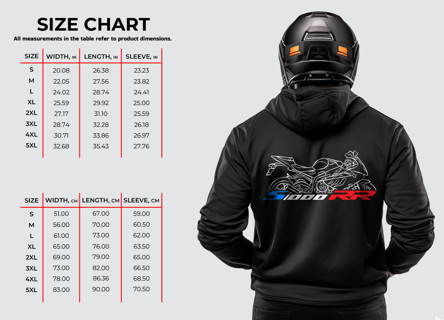 BMW S1000RR Hoodie - Motorcycle Sweatshirt for Motorrad Riders