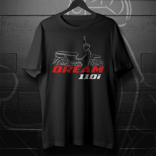 Honda Dream 110i Inspired T-Shirt - Motorcycle Tee Shirt for Riders