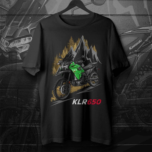 Kawasaki KLR 650 T-Shirt - Motorcycle Tee Shirt for ADV Riders