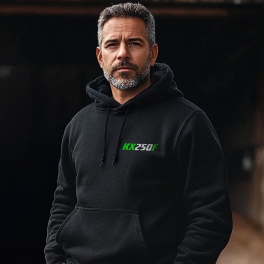 Kawasaki KX250F Inspired Hoodie - Motorcycle Sweatshirt for Riders