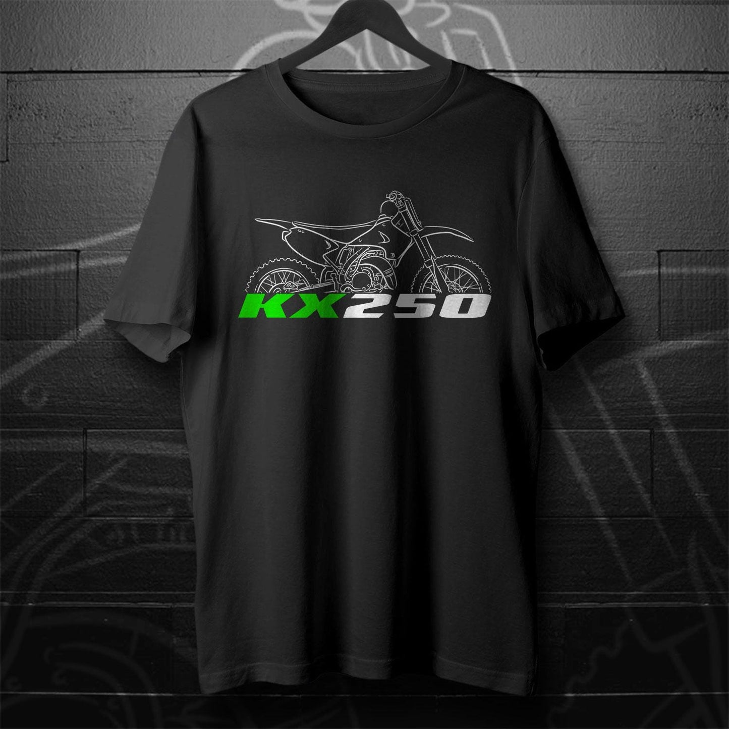 Kawasaki KX250 1987 - 2008 Inspired T-Shirt - Motorcycle Tee Shirt for Riders