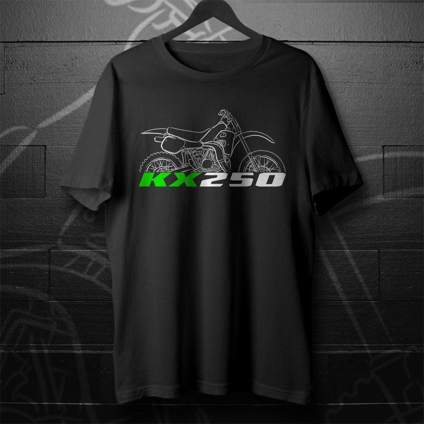 Kawasaki KX250 1974 - 1986 Inspired T-Shirt - Motorcycle Tee Shirt for Riders