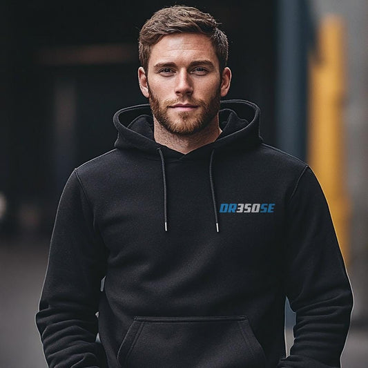 Suzuki DR350 Inspired Hoodie - Motorcycle Sweatshirt for Riders