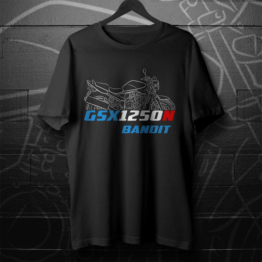 Suzuki GSX1250N Bandit Inspired T-Shirt - Motorcycle Tee Shirt for Riders