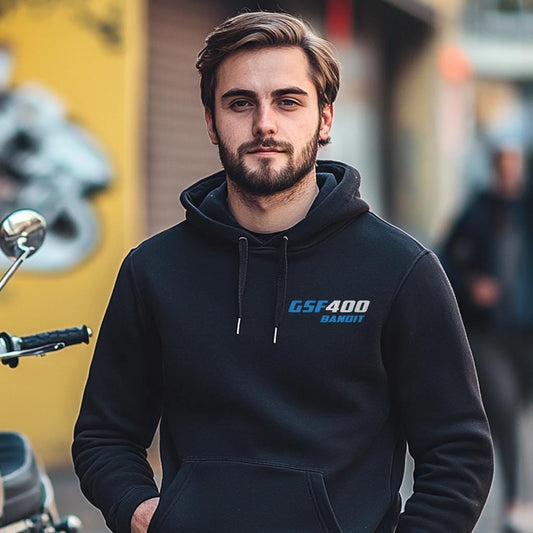 Suzuki GSF400 Bandit Inspired Hoodie - Motorcycle Sweatshirt for Riders