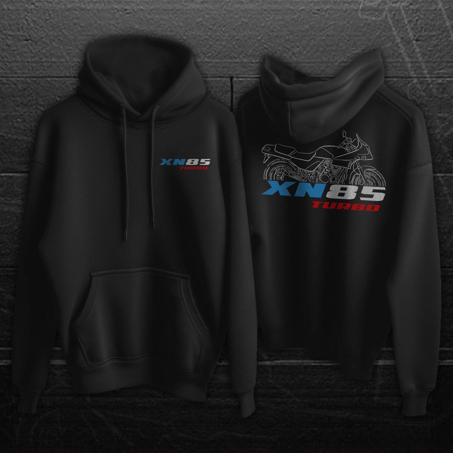 Suzuki XN85 Turbo Inspired Hoodie - Motorcycle Sweatshirt for Riders