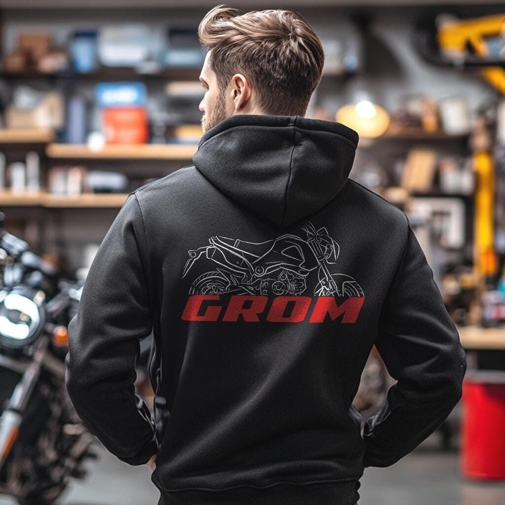 Honda Grom Inspired Hoodie - Motorcycle Sweatshirt for Riders