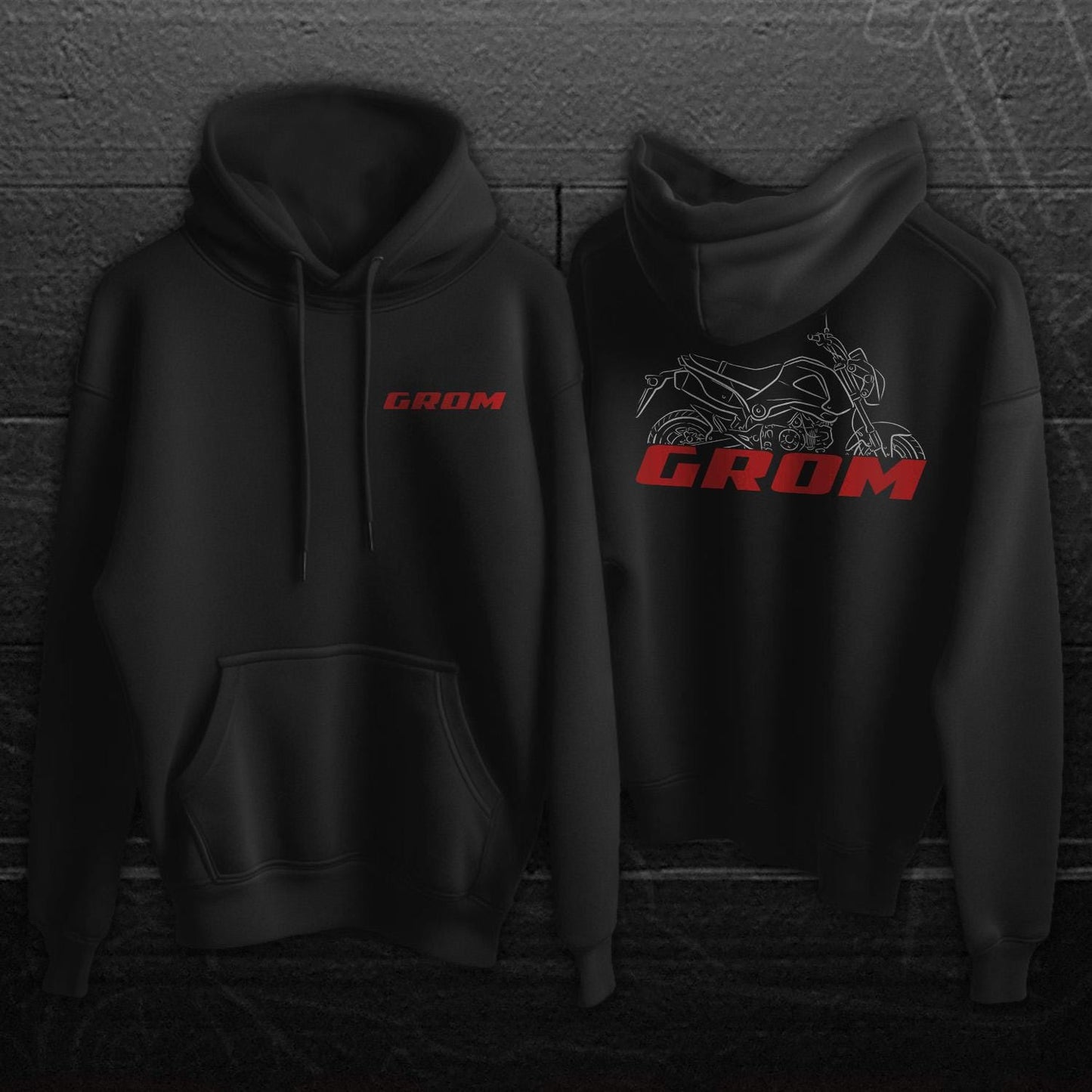 Honda Grom Inspired Hoodie - Motorcycle Sweatshirt for Riders