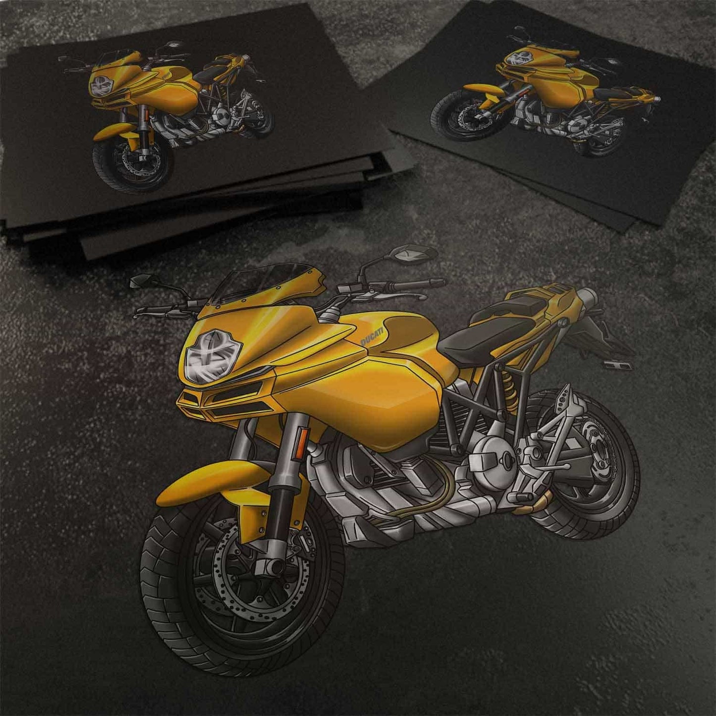 Ducati Multistrada 620 Stickers - Set of 3 Motorcycle Decals for ADV Riders