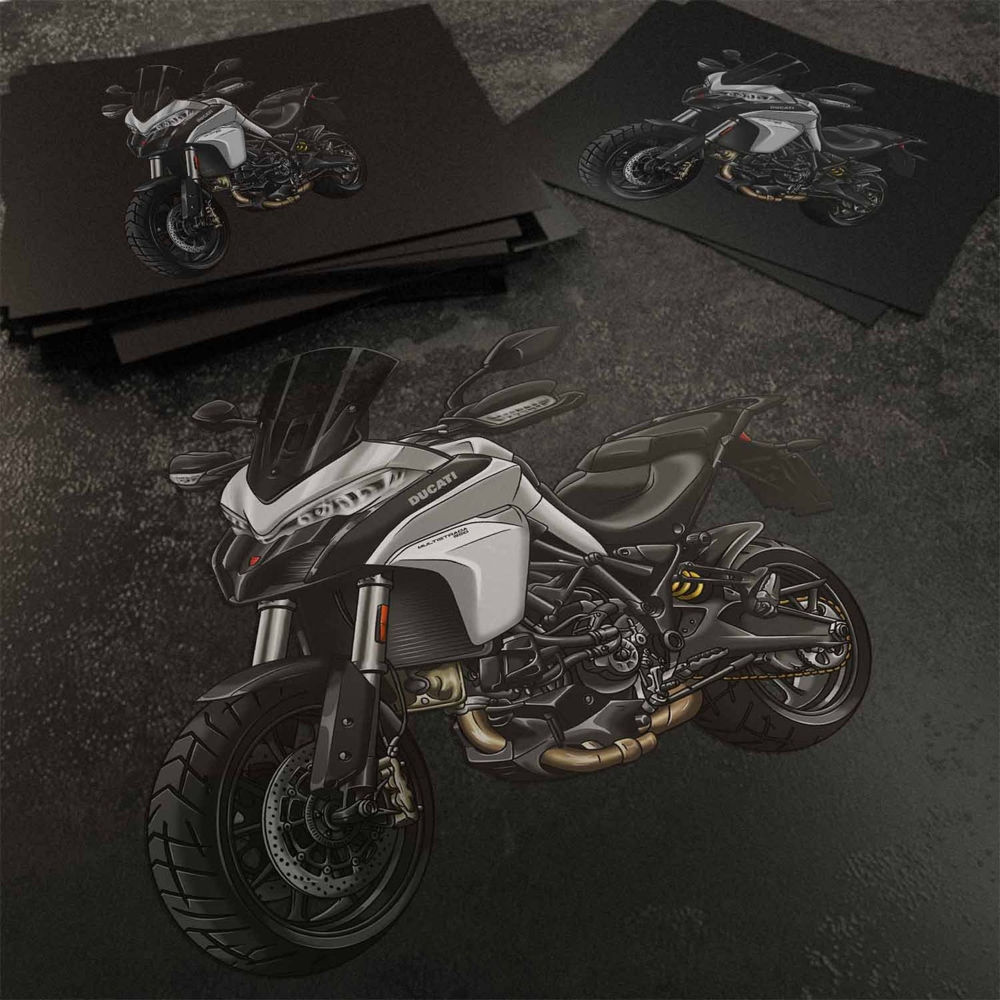 Ducati Multistrada 950 Stickers - Set of 3 Motorcycle Decals for ADV Riders