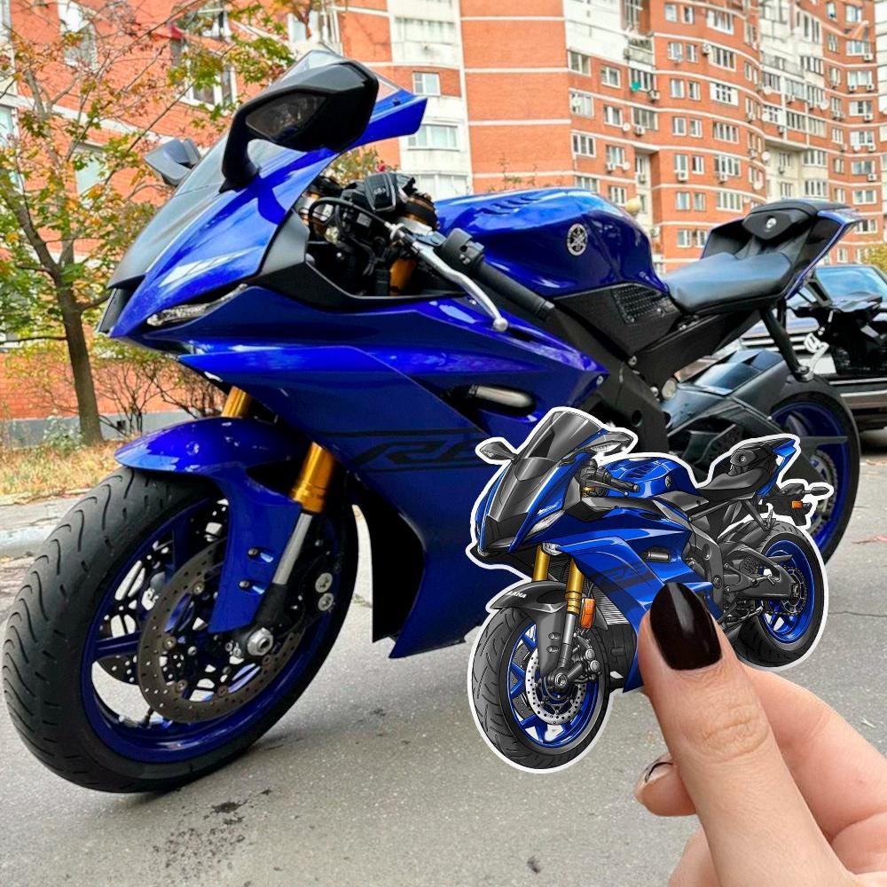 Yamaha YZF-R6 2020 Inspired Stickers - Set of 3 Motorcycle Decals