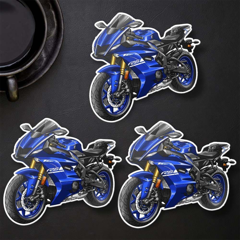 Yamaha YZF-R6 2017-19 Inspired Stickers - Set of 3 Motorcycle Decals