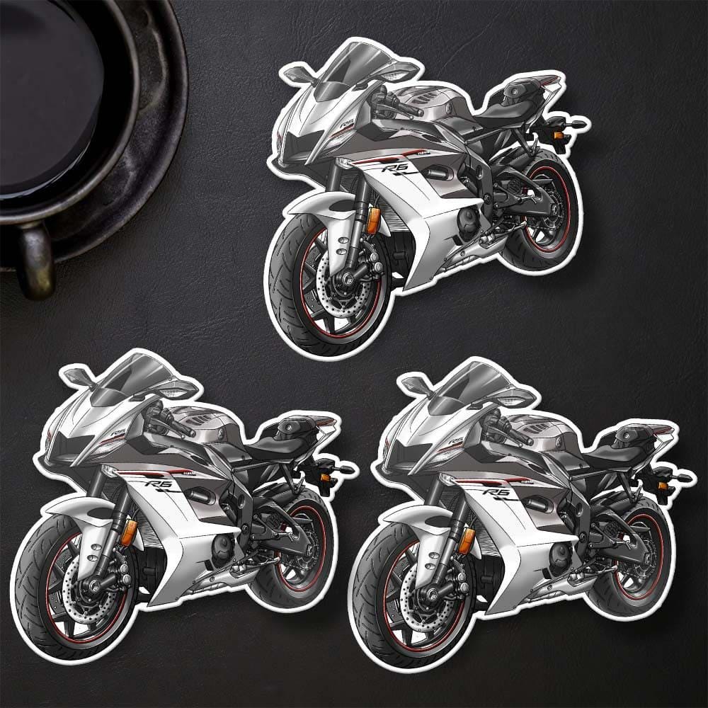 Yamaha YZF-R6 2017-19 Inspired Stickers - Set of 3 Motorcycle Decals