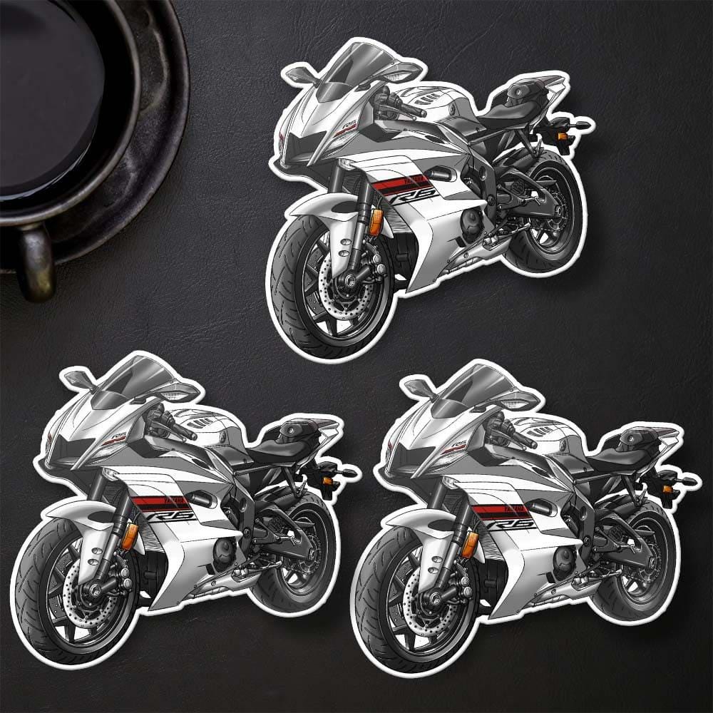 Yamaha YZF-R6 2017-19 Inspired Stickers - Set of 3 Motorcycle Decals
