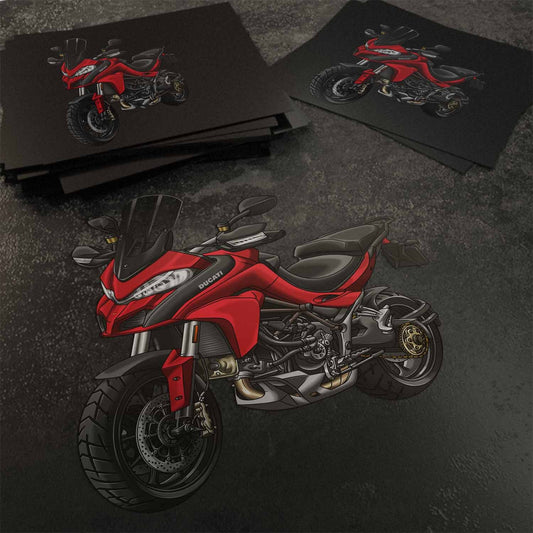 Ducati Multistrada 1260 Stickers - Set of 3 Motorcycle Decals for ADV Riders