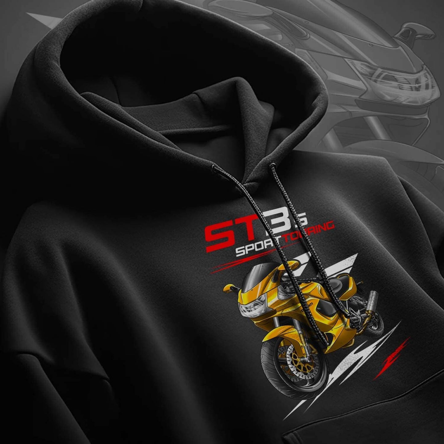 Ducati ST3 Hoodie - Motorcycle Sweatshirt for Riders