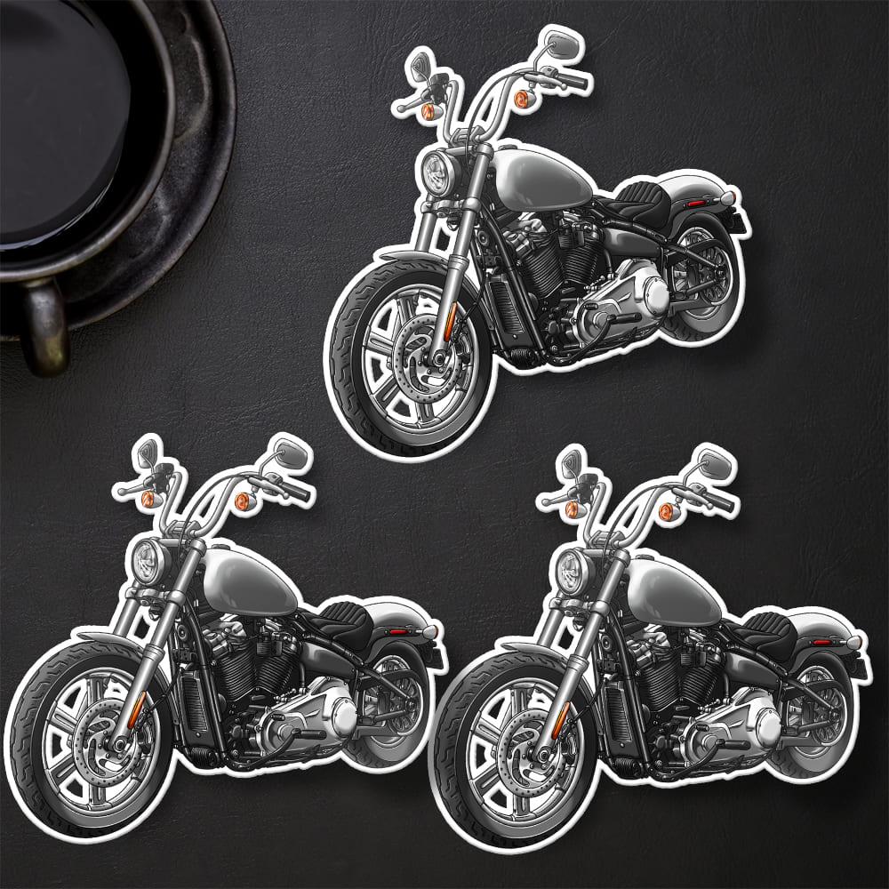 Harley Softail Standard FXST 2020-24 Inspired Stickers - Set of 3 Biker Motorcycle Decals