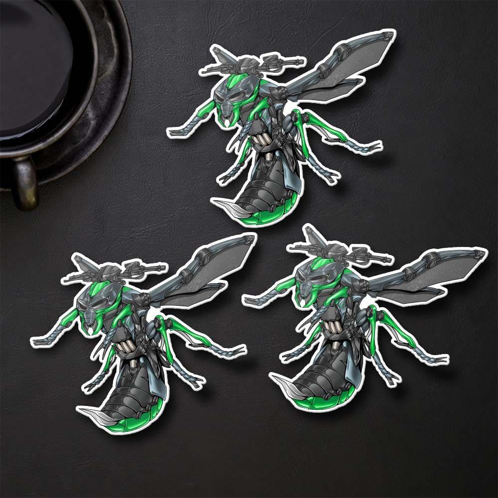 Kawasaki Z1000 2017-20 Inspired Stickers - Set of 3 Motorcycle Decals for Riders