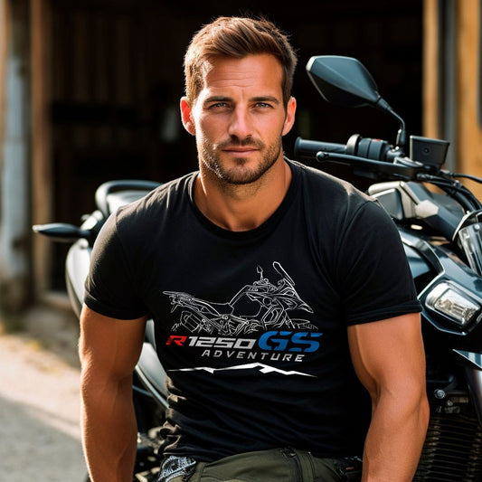 BMW R1250GSA T-Shirt - Motorcycle Tee Shirt for ADV Motorrad Riders