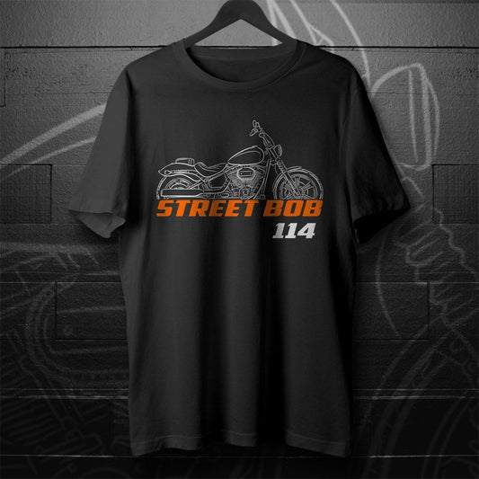 Harley-Davidson FXBBS Softail Street Bob 114 Inspired T-Shirt - Biker Motorcycle Tee Shirt