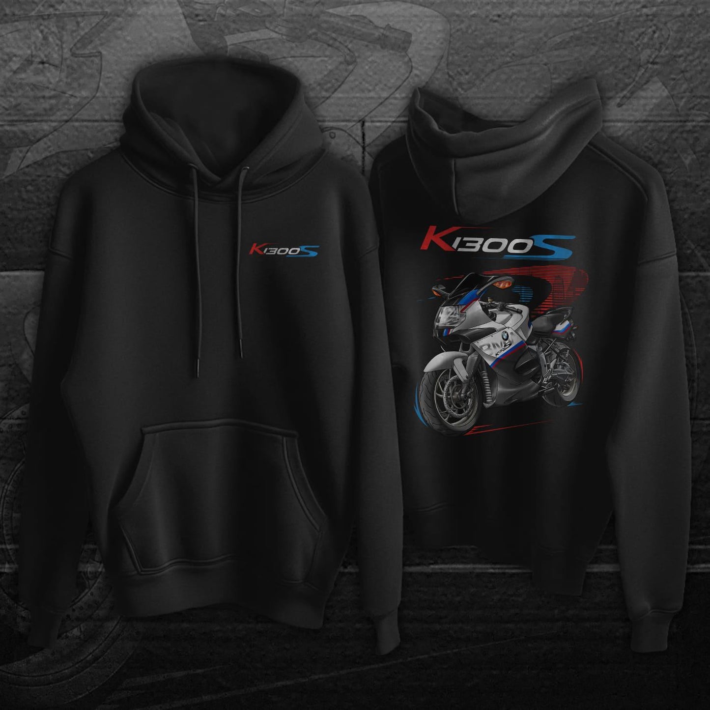 BMW K1300S Inspired Hoodie - Motorcycle Motorrad Sweatshirt