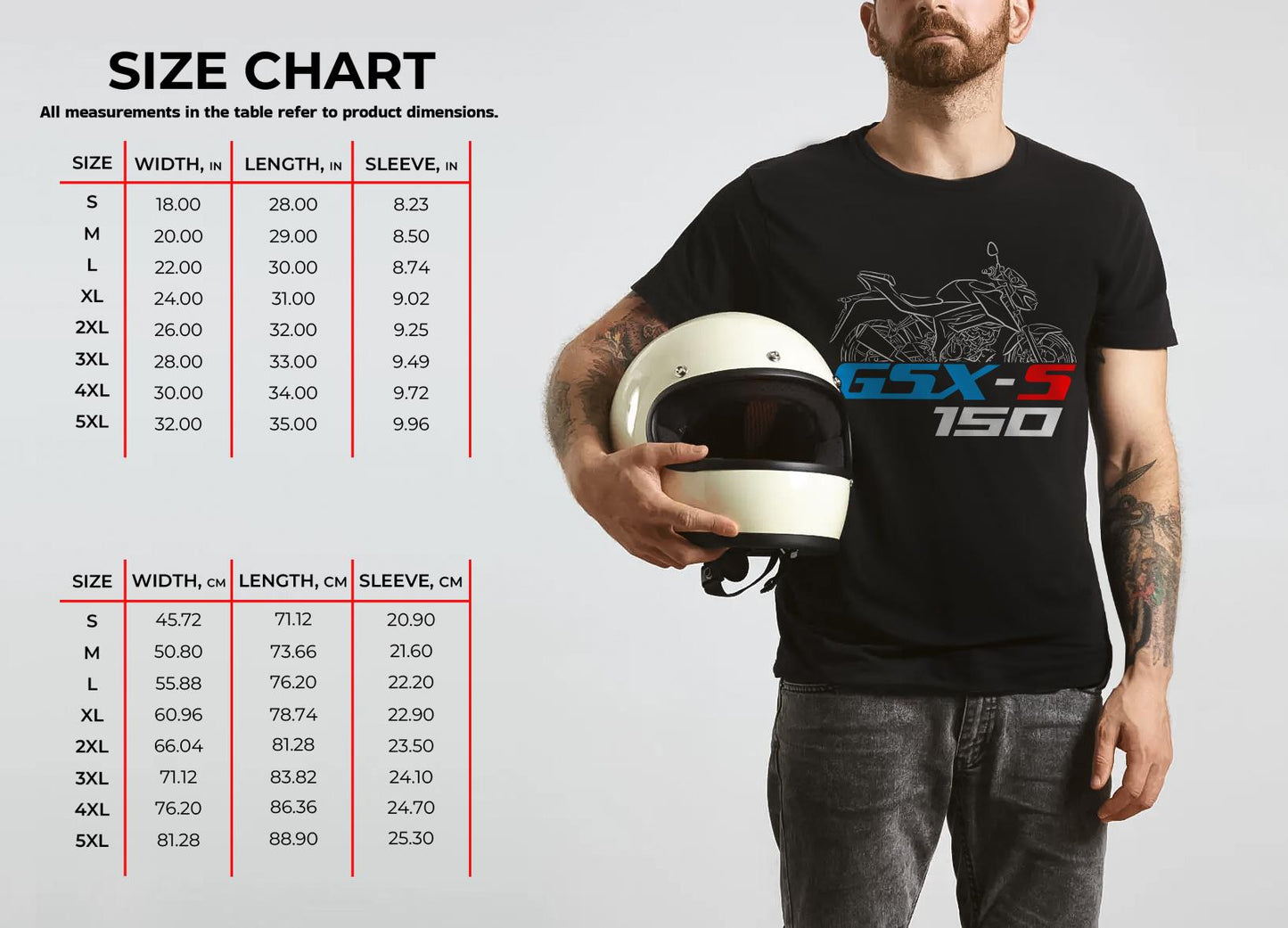 Suzuki GSX-S 150 Inspired T-Shirt - Motorcycle Tee Shirt for Riders