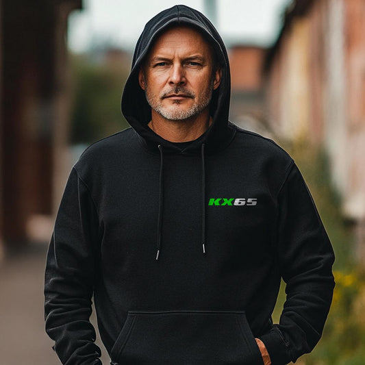 Kawasaki KX65 Inspired Hoodie - Motorcycle Sweatshirt for Riders