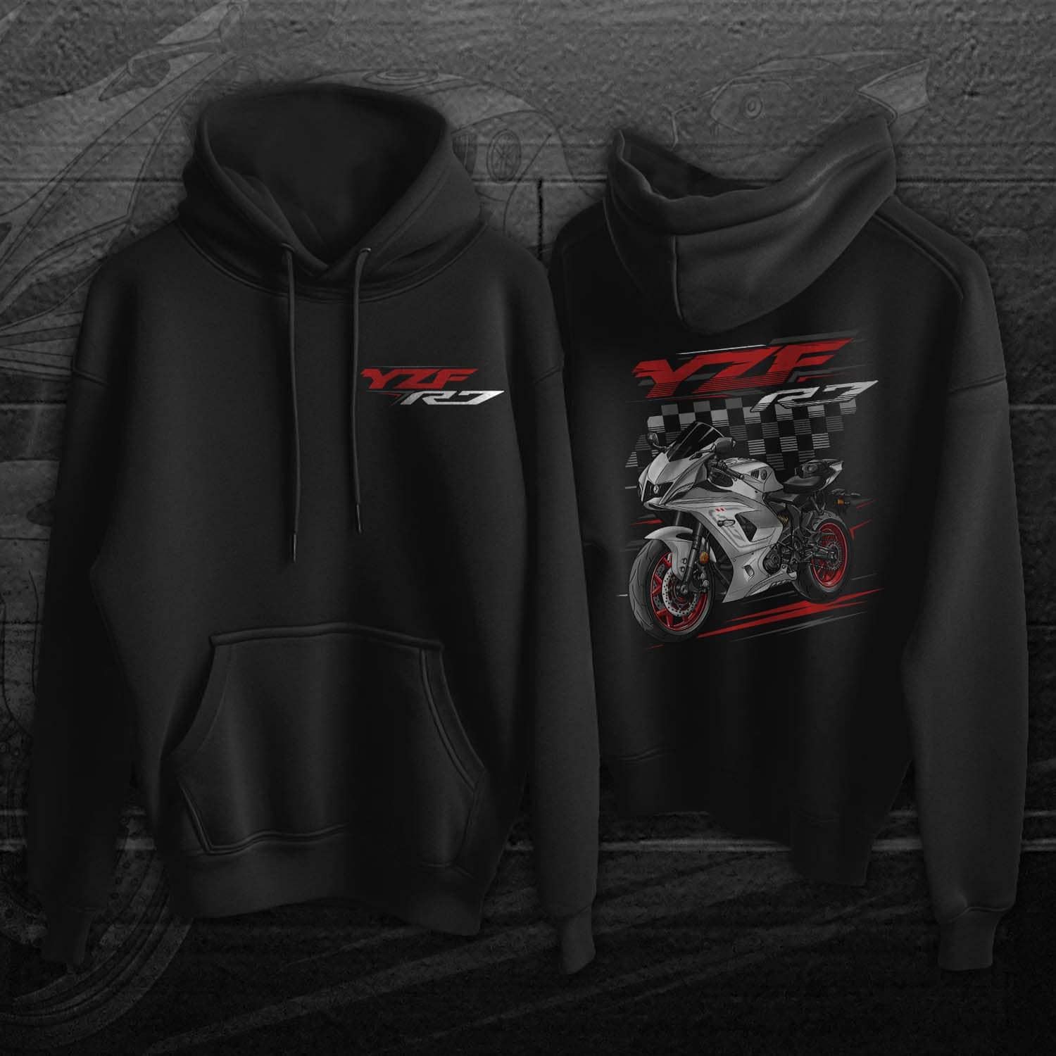 Yamaha YZF-R7 2022-24 Inspired Hoodie - Motorcycle Sweatshirt