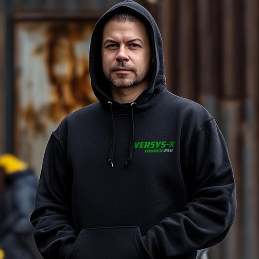 Kawasaki Versys-X 250 Tourer Inspired Hoodie - Motorcycle Sweatshirt for Riders