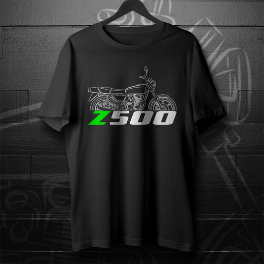 Kawasaki Z500 & KZ500 Inspired T-Shirt - Motorcycle Tee Shirt for Riders