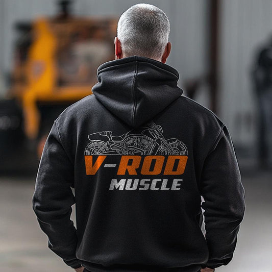 Harley-Davidson VRSCF V-Rod Muscle Inspired Hoodie - Biker Motorcycle Sweatshirt