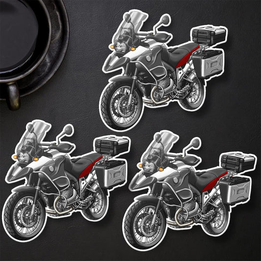 BMW R1200 GSA 2004-07 Stickers - Set of 3 Motorcycle Decals for ADV Riders