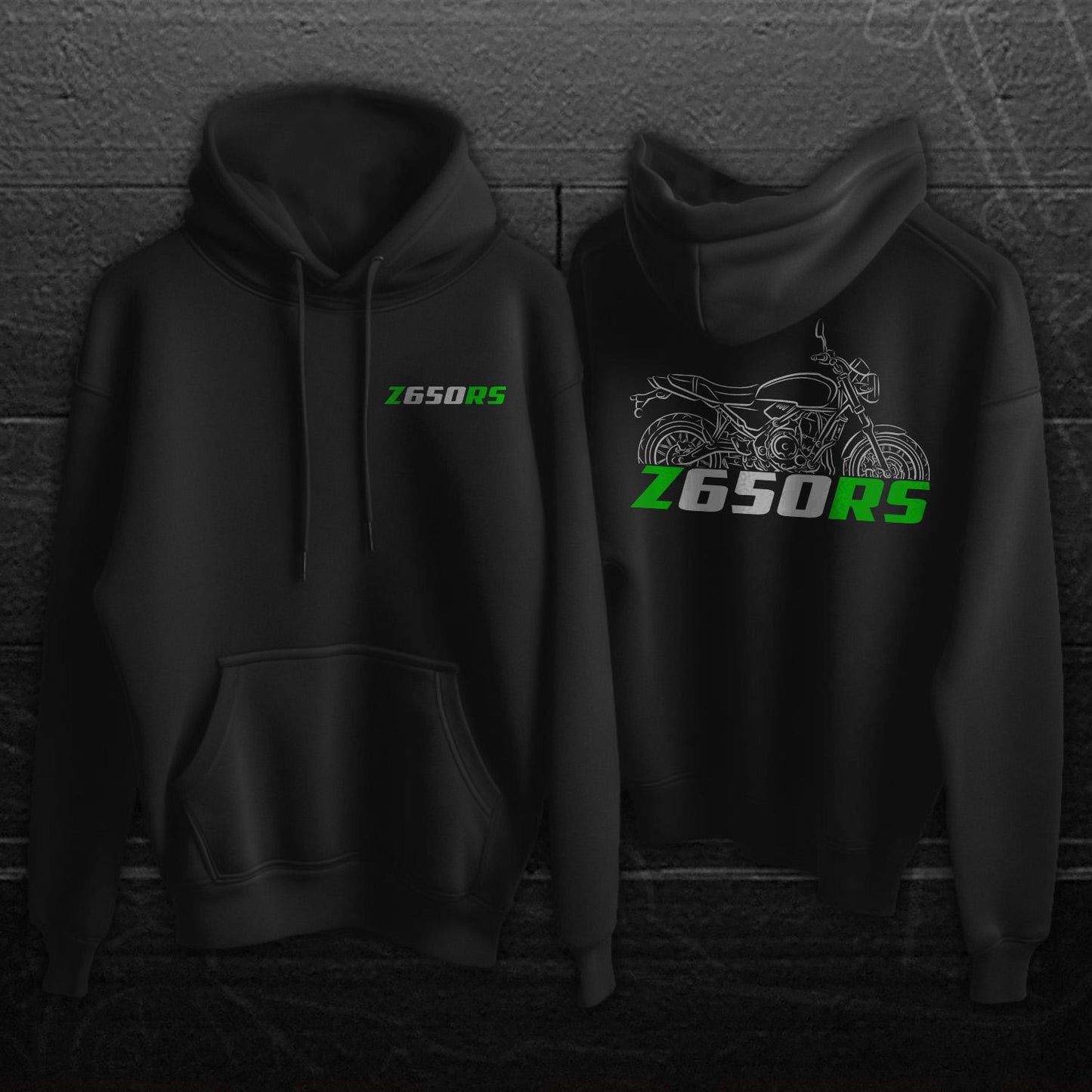 Kawasaki Z650RS Inspired Hoodie - Motorcycle Sweatshirt for Riders