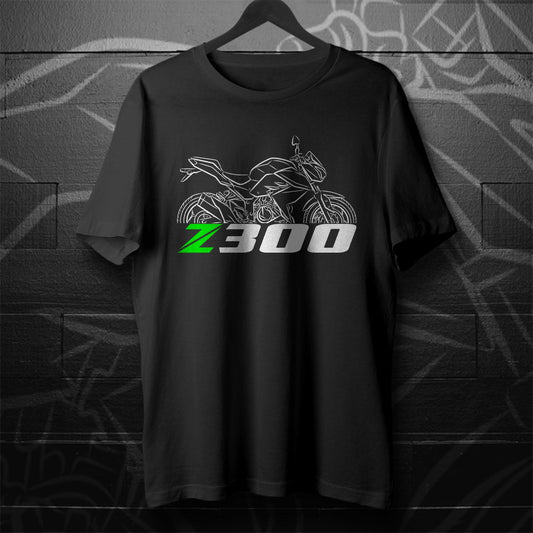Kawasaki Z300 Inspired T-Shirt - Motorcycle Tee Shirt for Riders