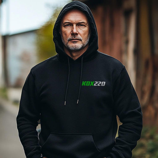 Kawasaki KDX 220 Inspired Hoodie - Motorcycle Sweatshirt for Riders