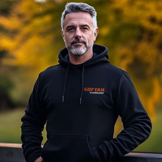 Harley-Davidson FXST Softail Standard Inspired Hoodie - Biker Motorcycle Sweatshirt