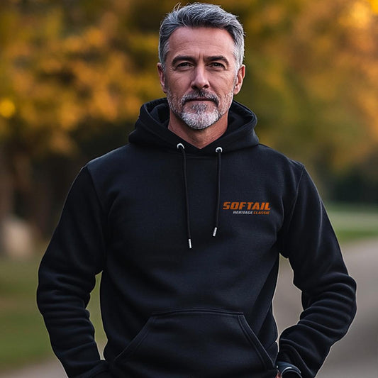 Harley-Davidson FLSTC & FLSTCI Heritage Softail Classic Inspired Hoodie - Biker Motorcycle Sweatshirt