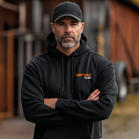 Harley-Davidson FLS Slim Inspired Hoodie - Biker Motorcycle Sweatshirt