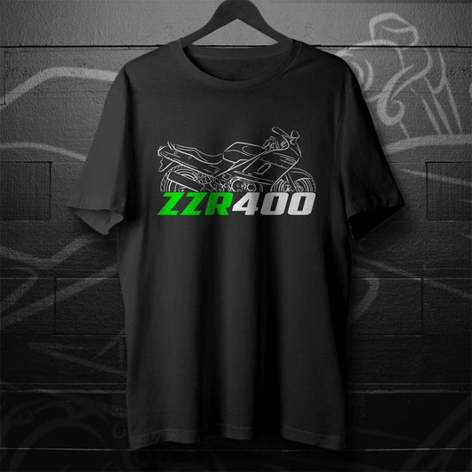Kawasaki ZZR 400 ZX400N Inspired T-Shirt - Motorcycle Tee Shirt for Riders
