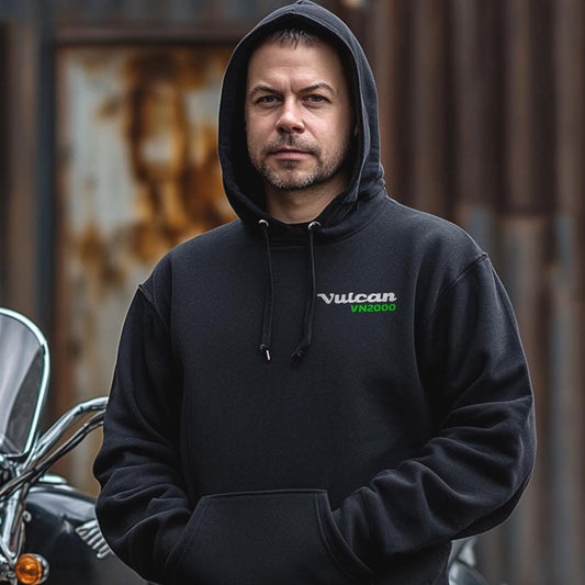 Kawasaki VN2000 Vulcan Inspired Hoodie - Motorcycle Sweatshirt for Riders