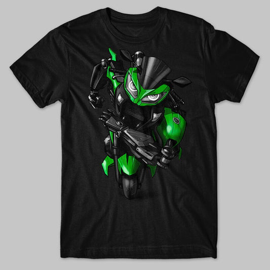Kawasaki Ninja 300 Inspired T-Shirt - Motorcycle Tee Shirt for Riders