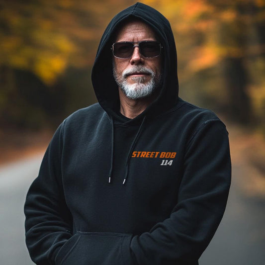 Harley-Davidson FXBBS Softail Street Bob 114 Inspired Hoodie - Biker Motorcycle Sweatshirt