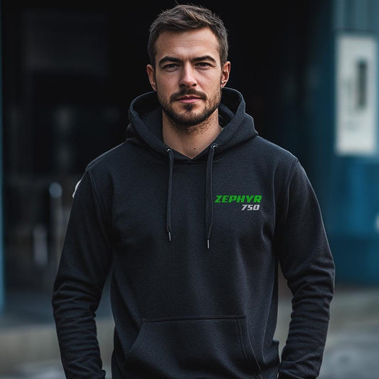 Kawasaki Zephyr 750 Inspired Hoodie - Motorcycle Sweatshirt for Riders