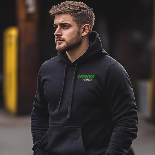 Kawasaki Zephyr 400X Inspired Hoodie - Motorcycle Sweatshirt for Riders