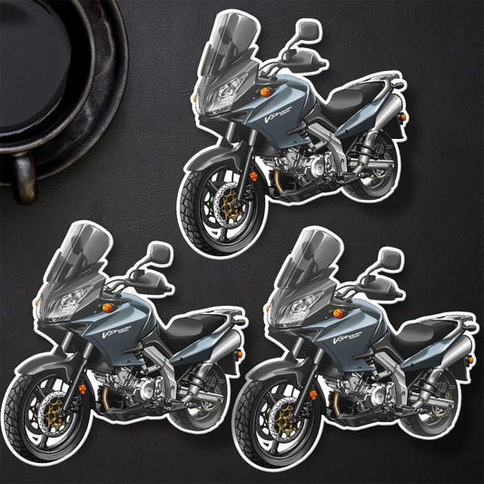 Suzuki V-Strom 1000 2002-06 Inspired Stickers - Set of 3 Biker Motorcycle Decals