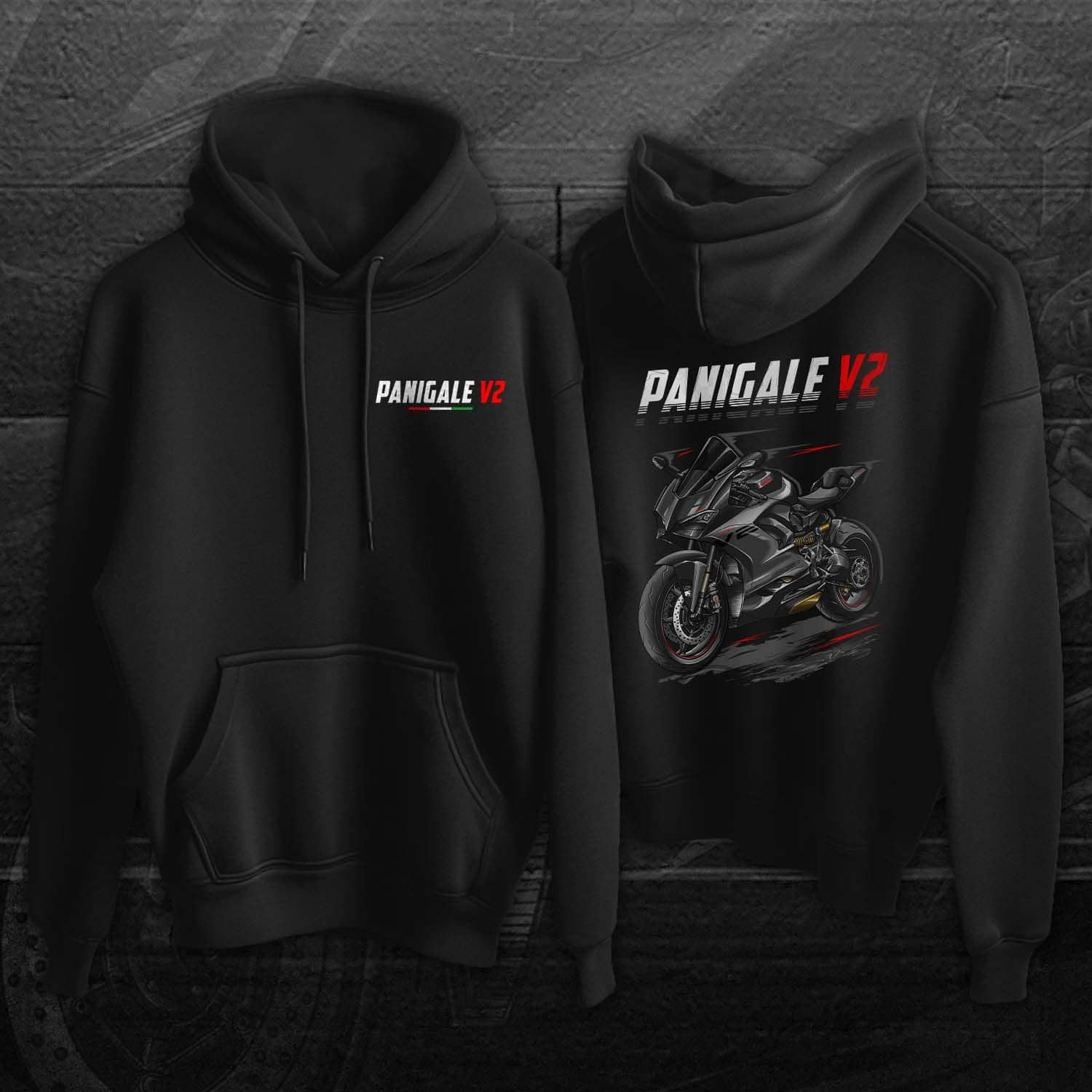 Ducati Panigale V2 Hoodie - Motorcycle Sweatshirt for Sportbike Riders