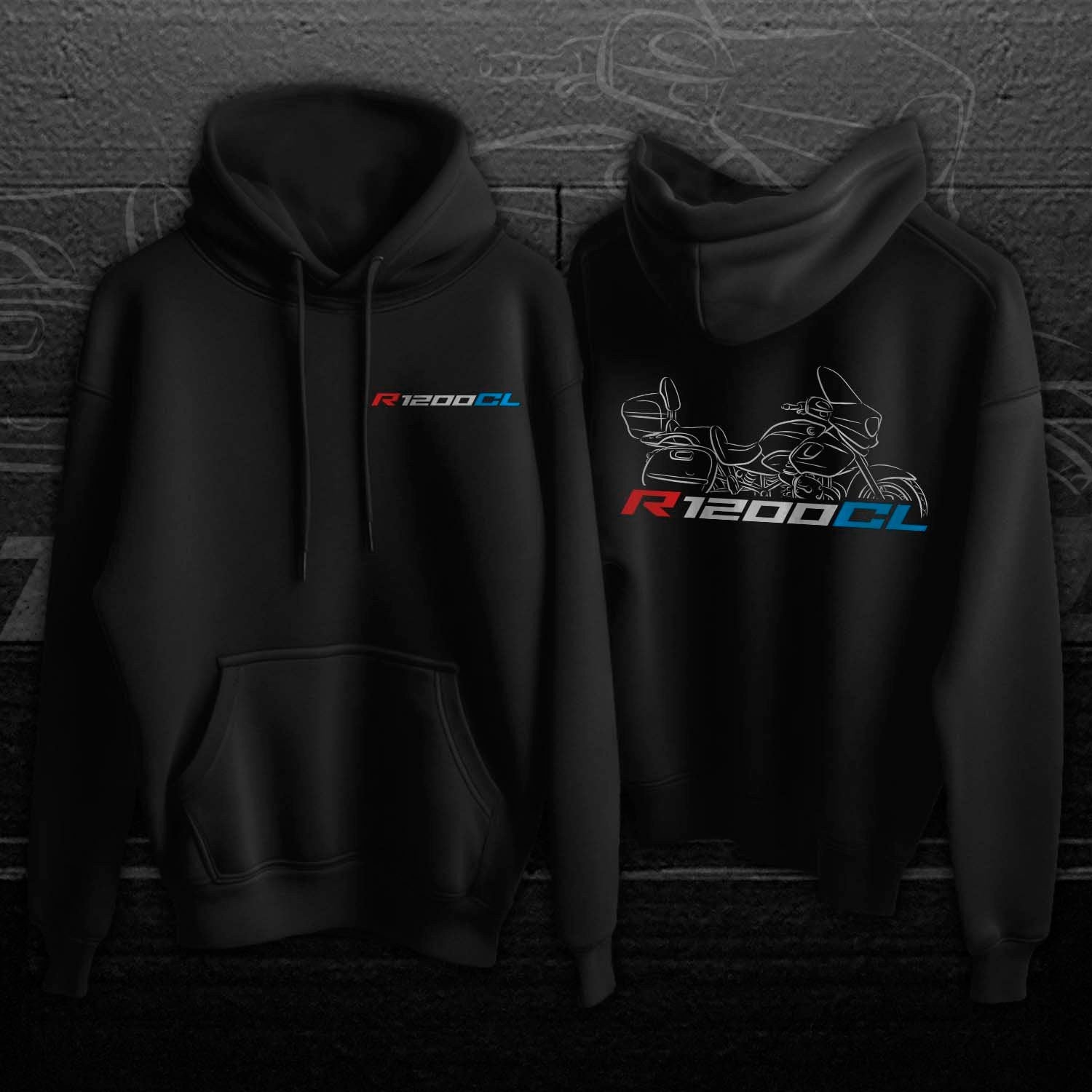 BMW R1200CL Hoodie - Motorcycle Sweatshirt for Motorrad Riders