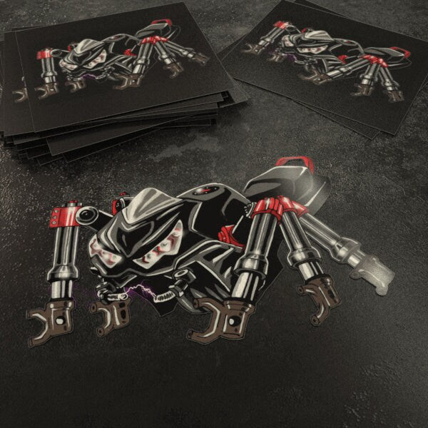 Kawasaki ZX14R Inspired Stickers - Set of 3 Motorcycle Decals for Riders