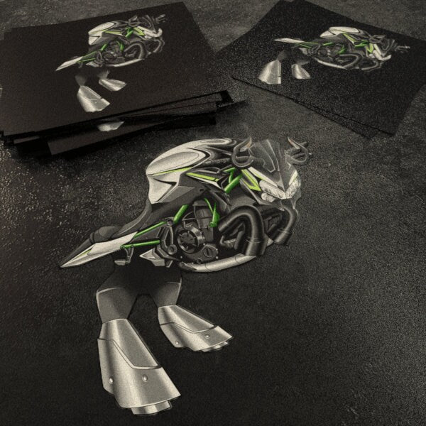 Kawasaki Z 650 Inspired Stickers - Set of 3 Motorcycle Decals for Riders