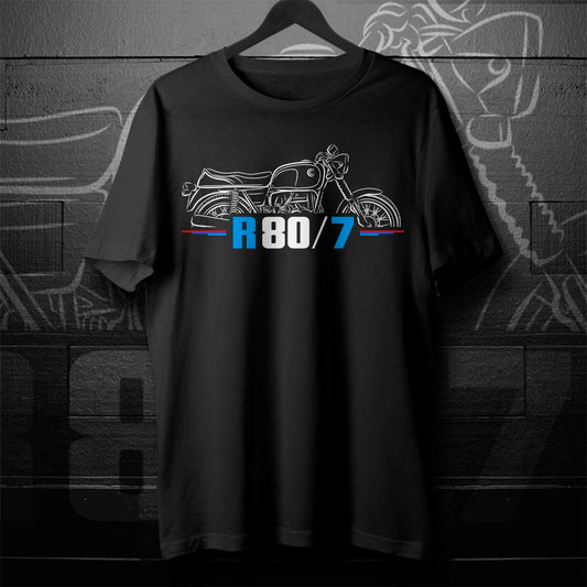 BMW R80/7 T-Shirt - Motorcycle Tee Shirt for Motorrad Riders